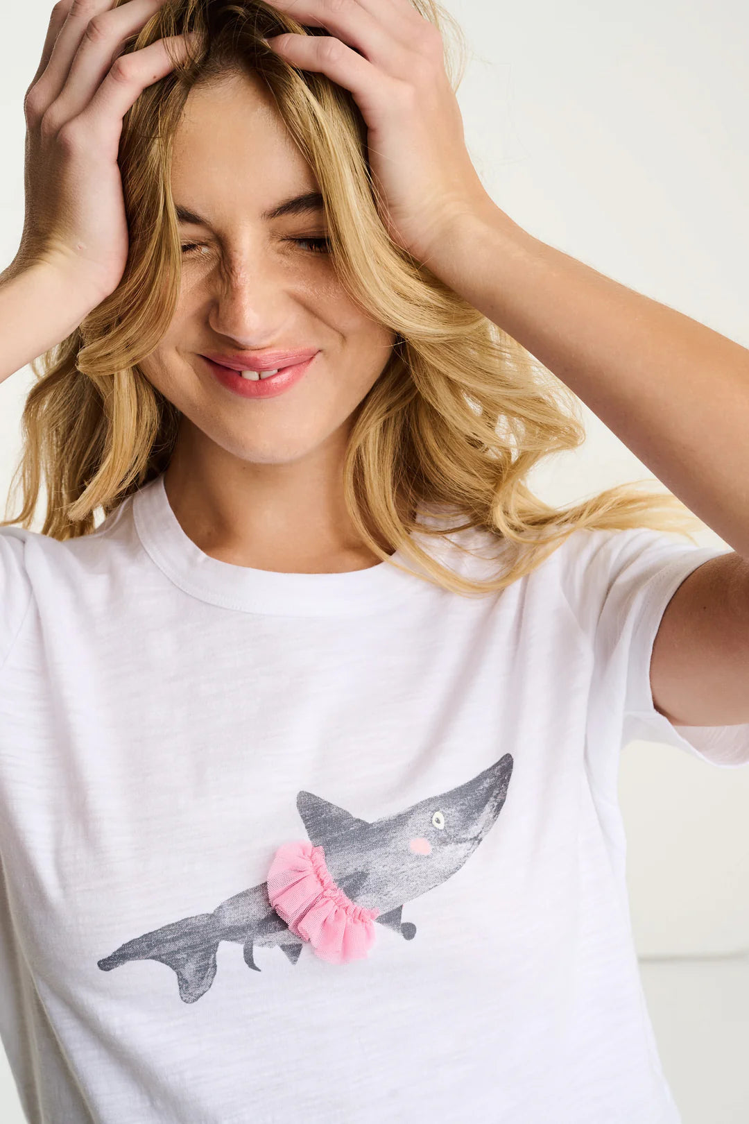 Lisa Todd JAW DROPPING Tee WHITE Jilli Boutique