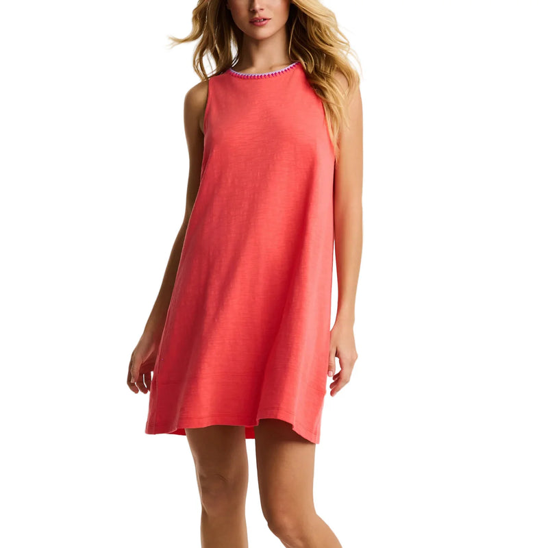 Summer Swing Dress in Coral Poppy Lisa Todd S26-TS350 Jilli Boutique