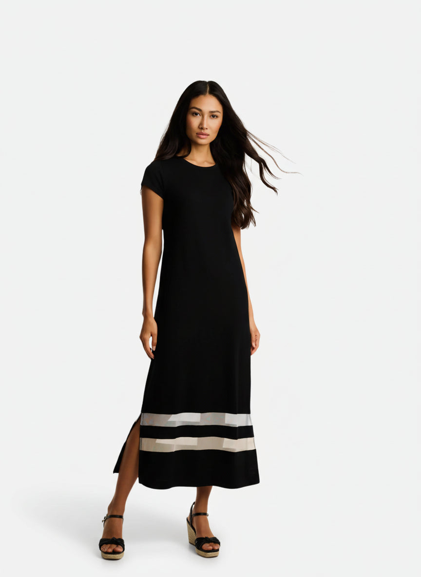 THE MESHER DRESS in Black by Lisa Todd