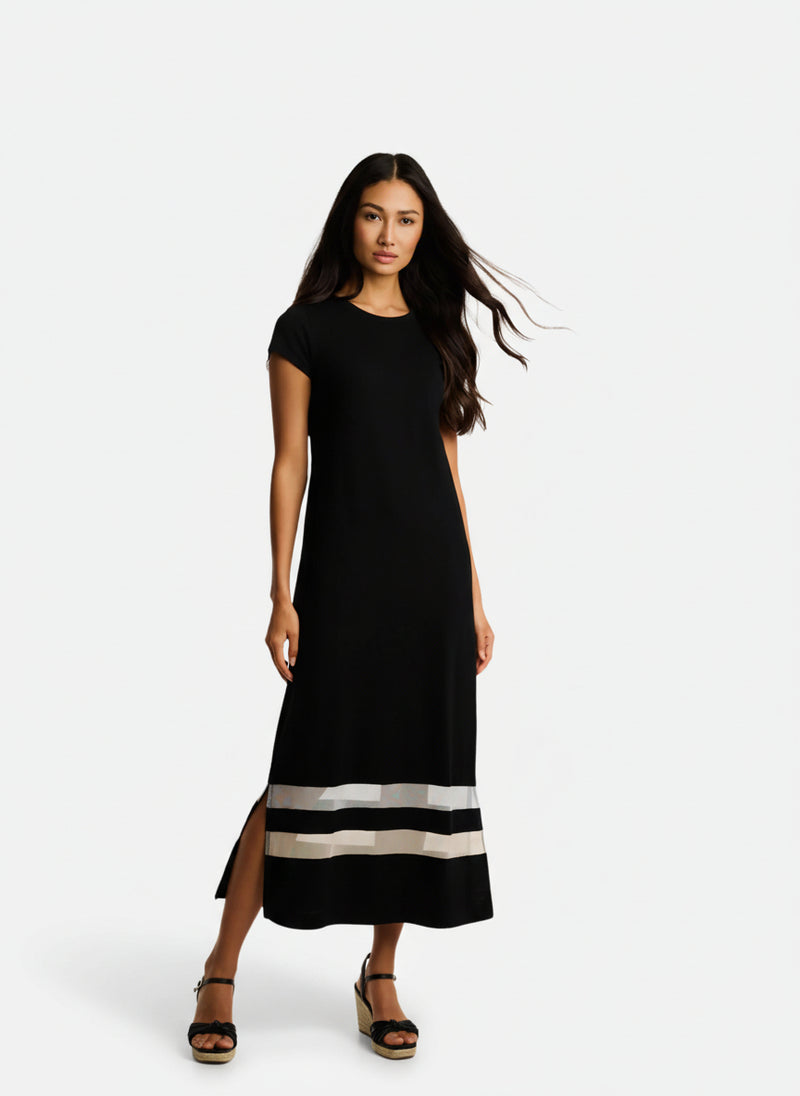 THE MESHER DRESS in Black by Lisa Todd