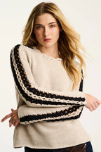 ShoreClub Chickpea Black Sweater Lisa Todd Jilli Boutique
