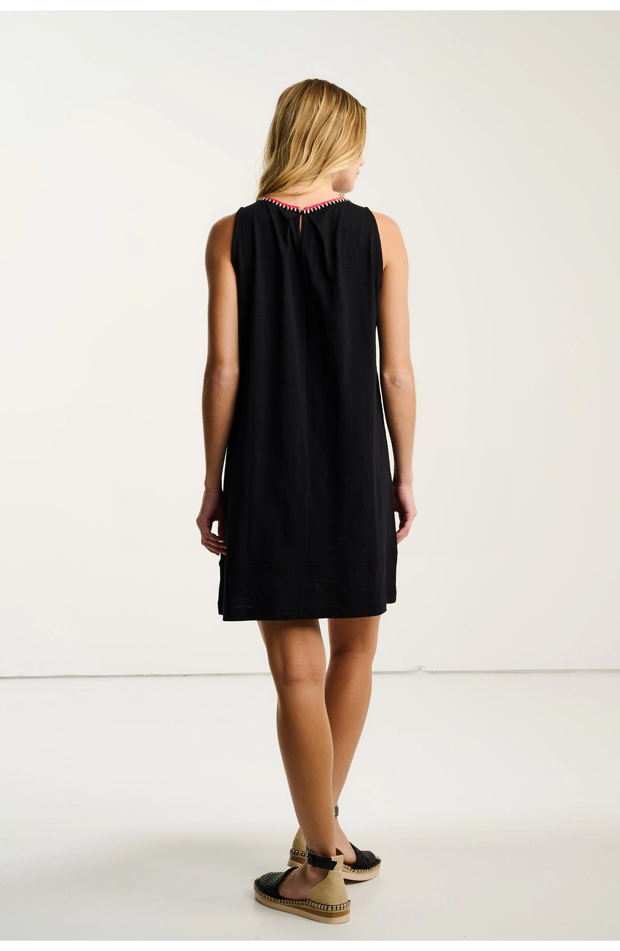 Lisa Todd Summer Swing Dress Black Jilli Boutique S26-TS356 100% Cotton SALE