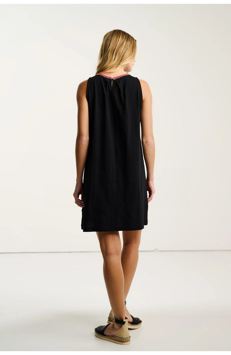 Lisa Todd Summer Swing Dress Black Jilli Boutique S26-TS356 100% Cotton SALE