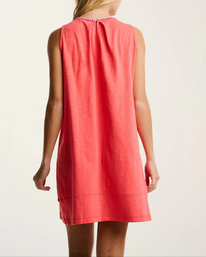 Summer Swing Dress in Coral Poppy Lisa Todd Atlanta