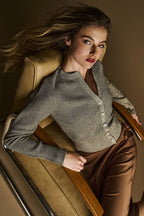 Lisa Todd Star Shine Cardigan Jilli Boutique sweater Antique Gold