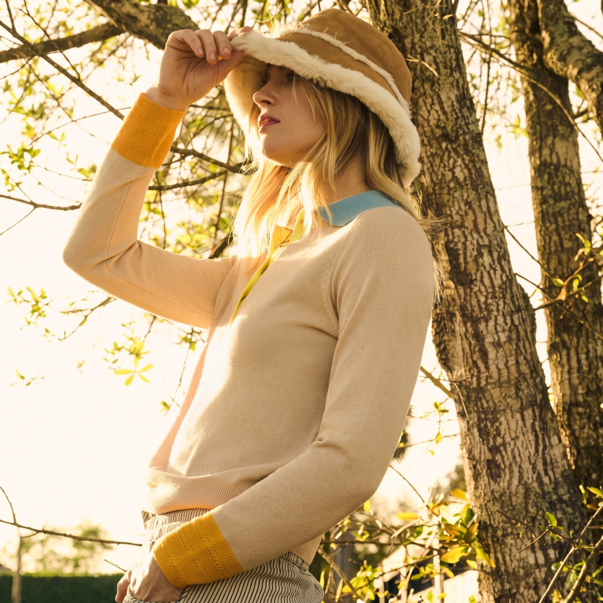 Lisa Todd sweater styled with shorts, Jilli Boutique Atlanta