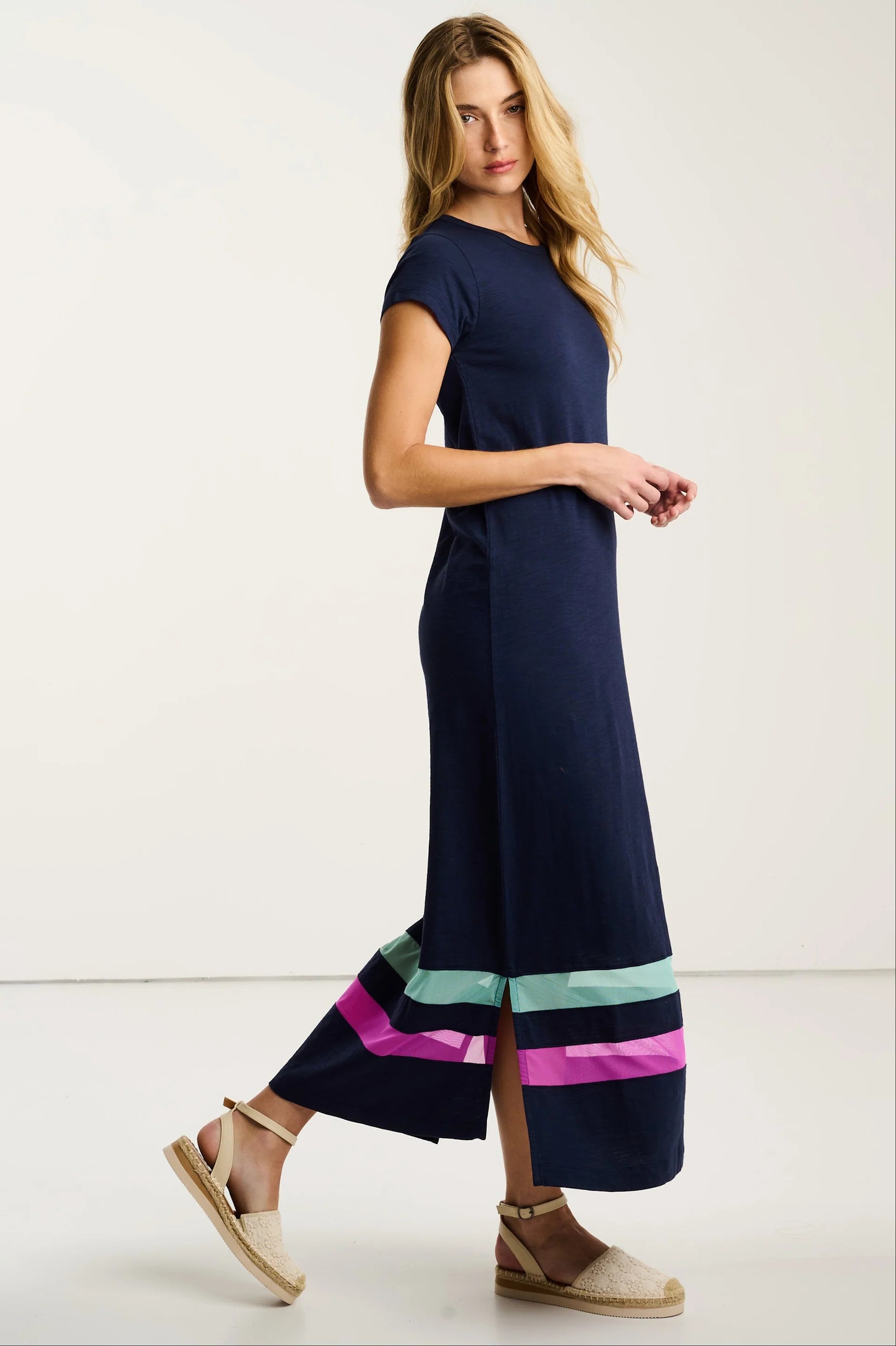 MESHER DRESS Navy Lisa Todd Jilli Boutique
