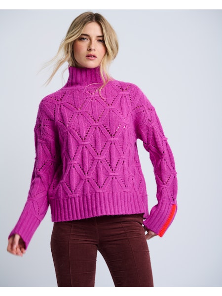Lisa Todd Hot Orchid The Standout Jilli Boutique Sweater Pink