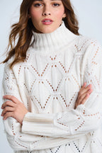 Lisa Todd The Standout Winter White Jilli Boutique Sweater Blend Cashmere