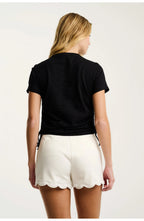 Tie One On Tee in Black Lisa Todd Jilli Boutique 