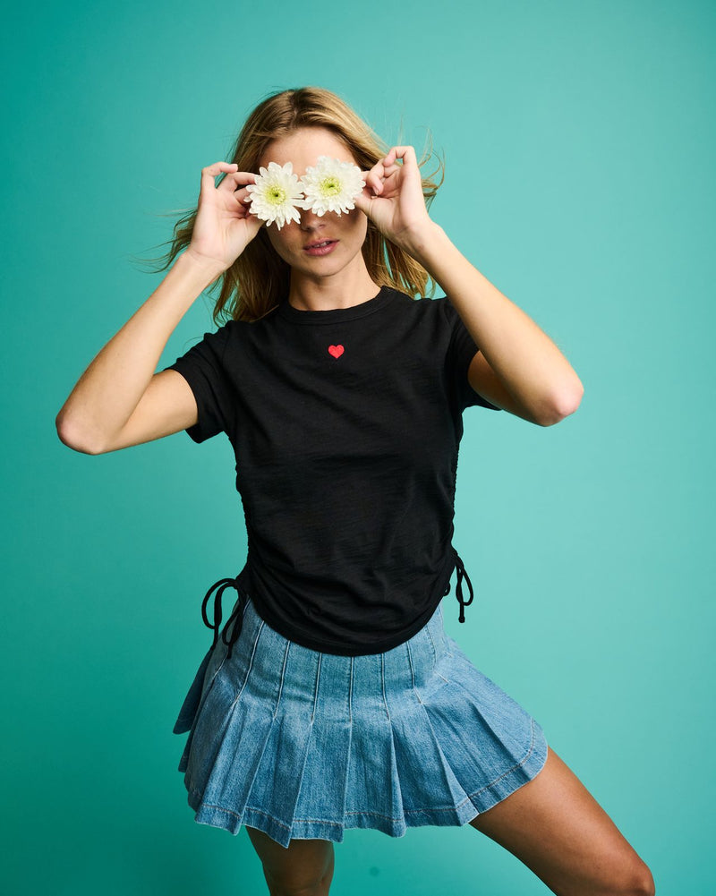 Tie One On Tee in Black Lisa Todd Jilli Boutique