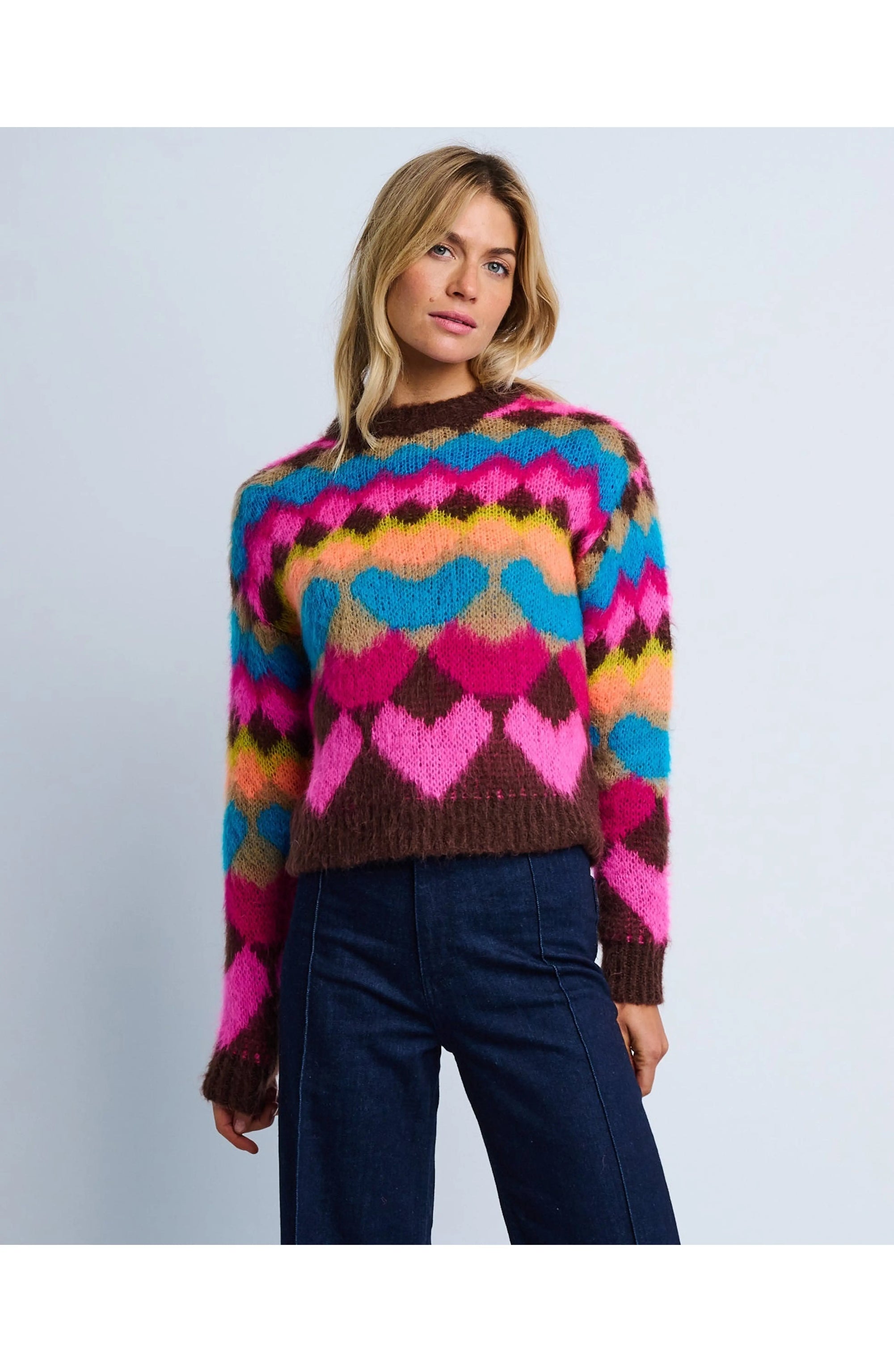 Bellissima Italian Heart Sweater CIAO BELLA Jilli Boutique Lisa Todd Sweater