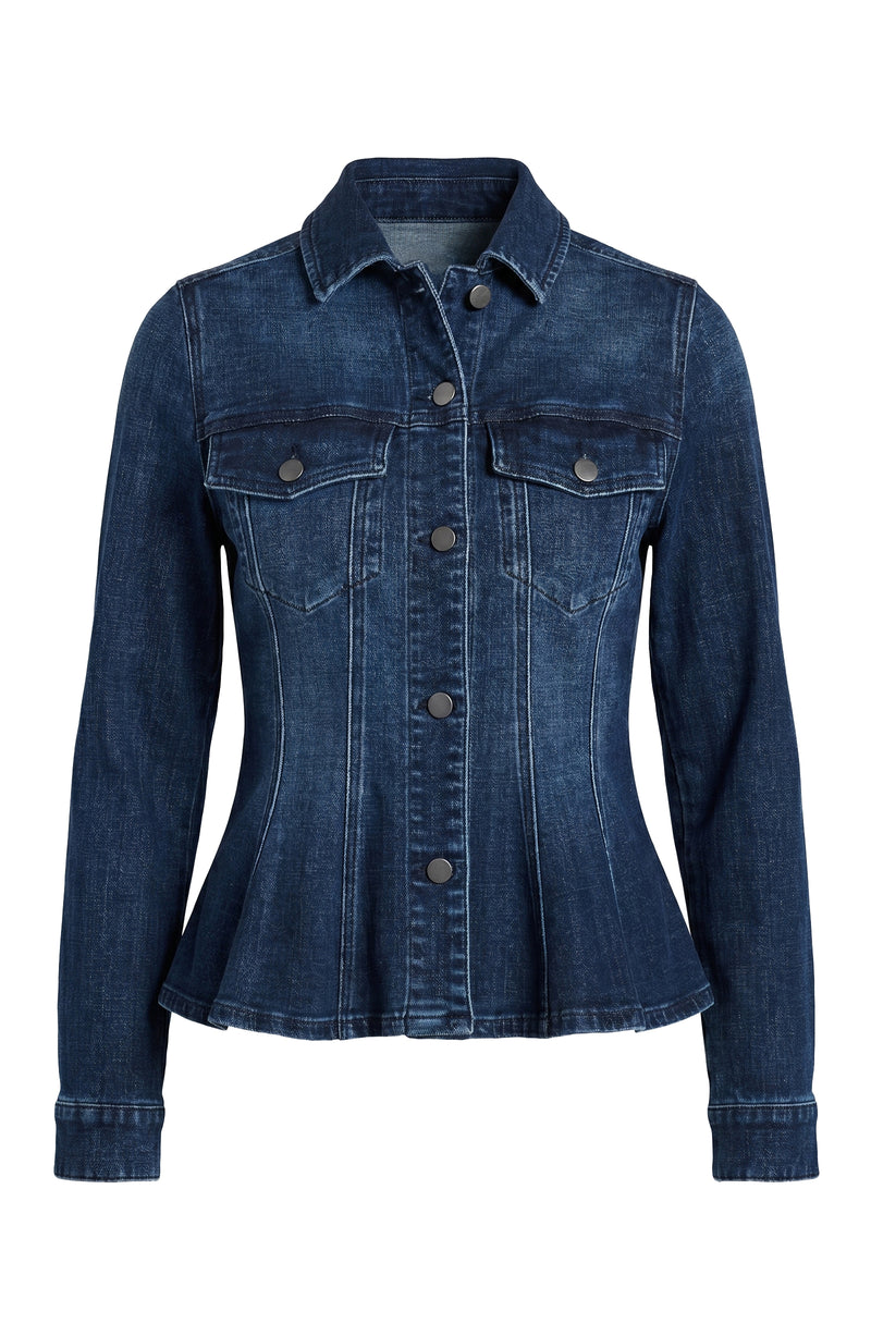 Fit and Flare Trucker Jacket Liverpool Denim Jilli Boutique