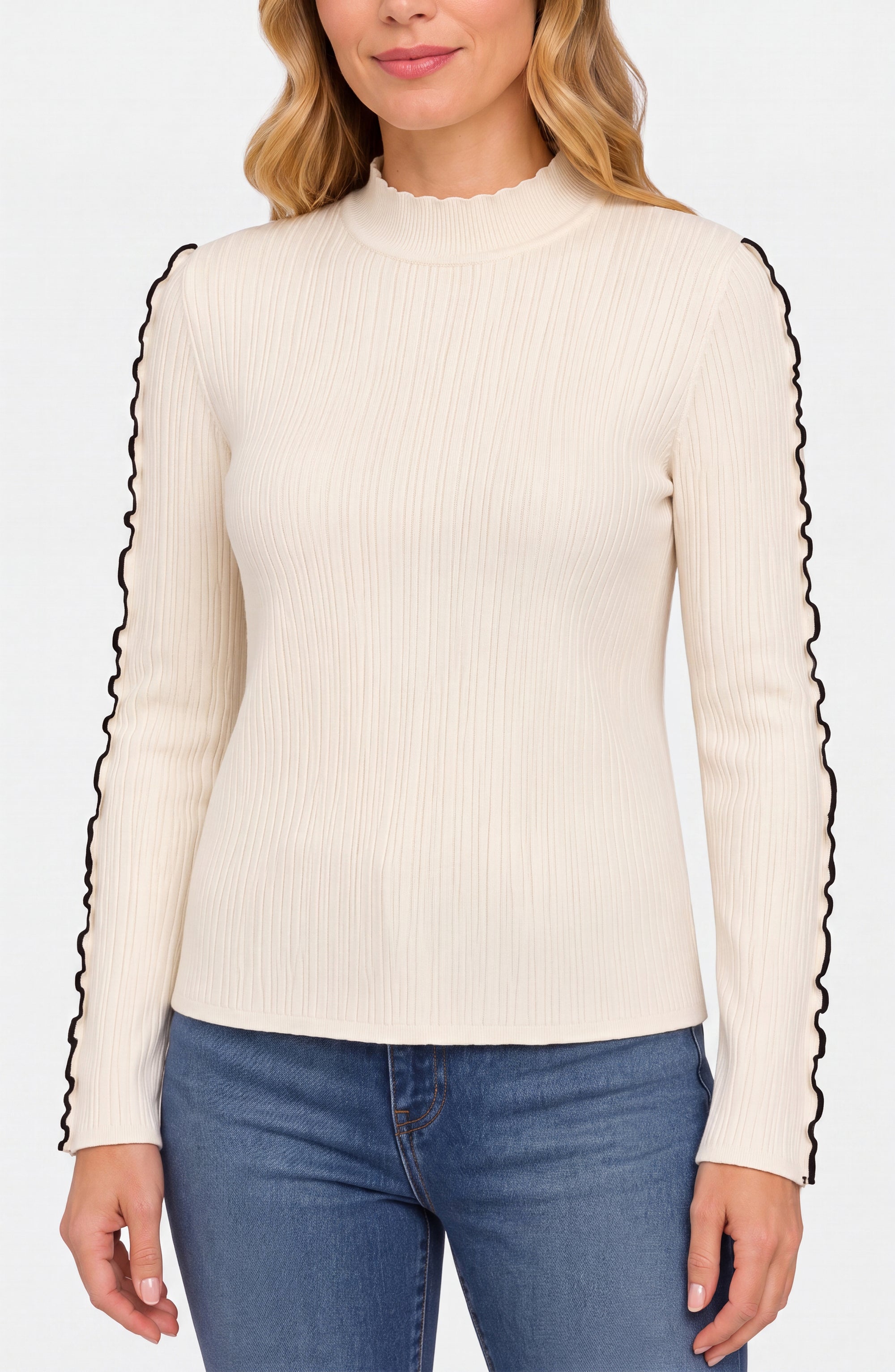 Mock Neck Longsleeve Top