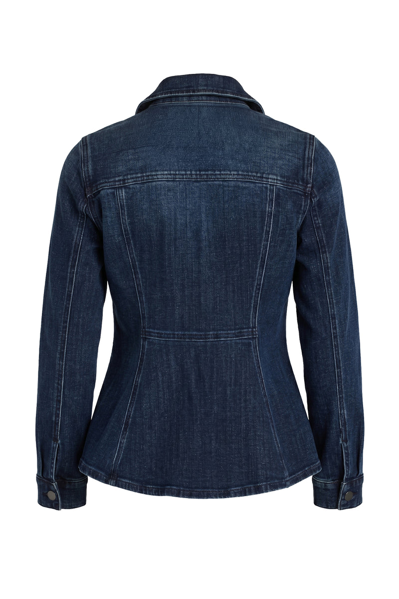 LM1C40CH4 Fit and Flare Trucker Jacket Liverpool Jilli Boutique
