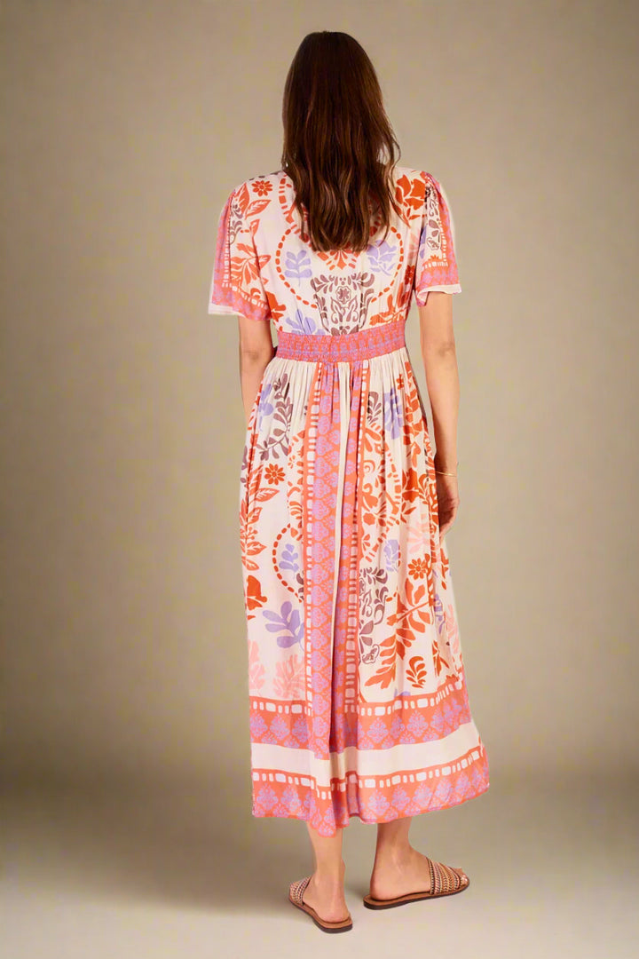 Carara Midi Dress in Stone by LulaSoul Jilli Boutique Dunwoody