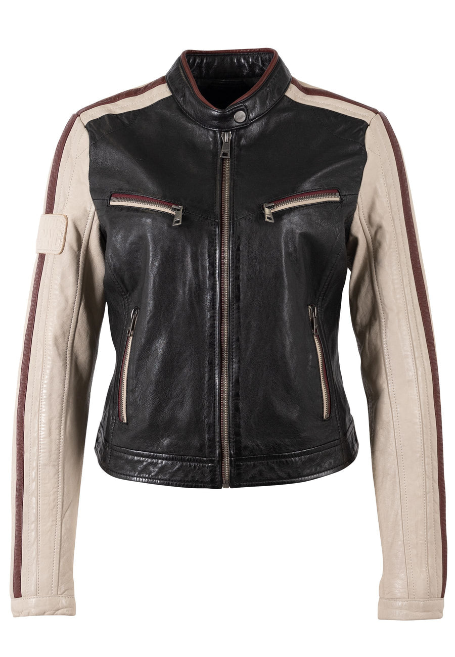 Isadora RF Leather Jacket Mauritius Jilli Boutique Womens Biker Dunwoody
