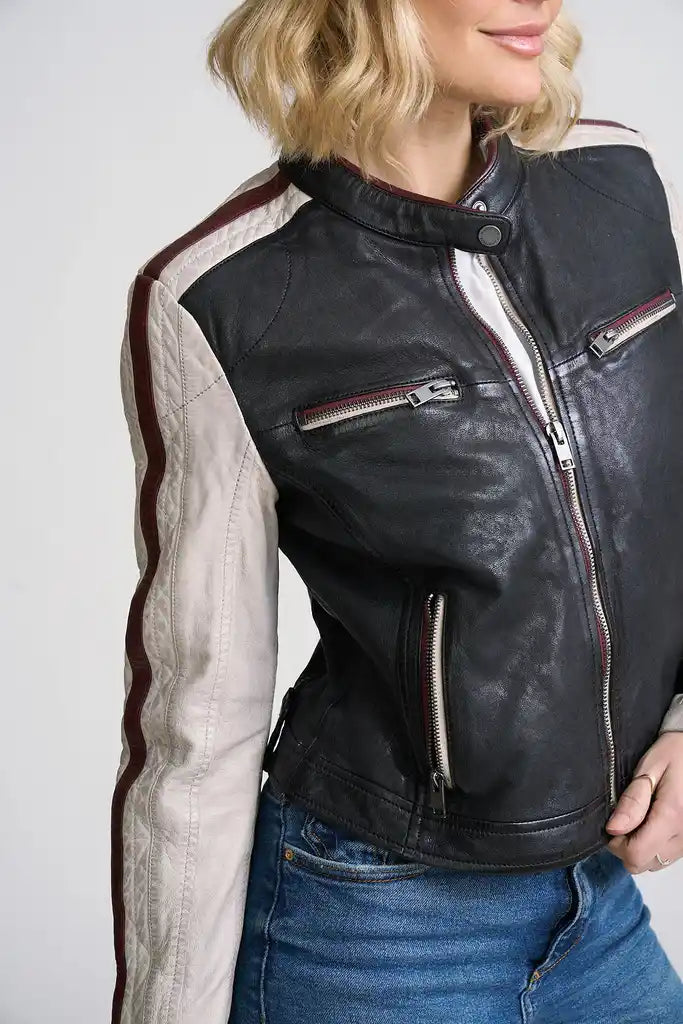 Isadora RF Leather Jacket Mauritius Jilli Boutique Buckhead