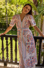 Mona Poplin Dress in Pink by Hale Bob