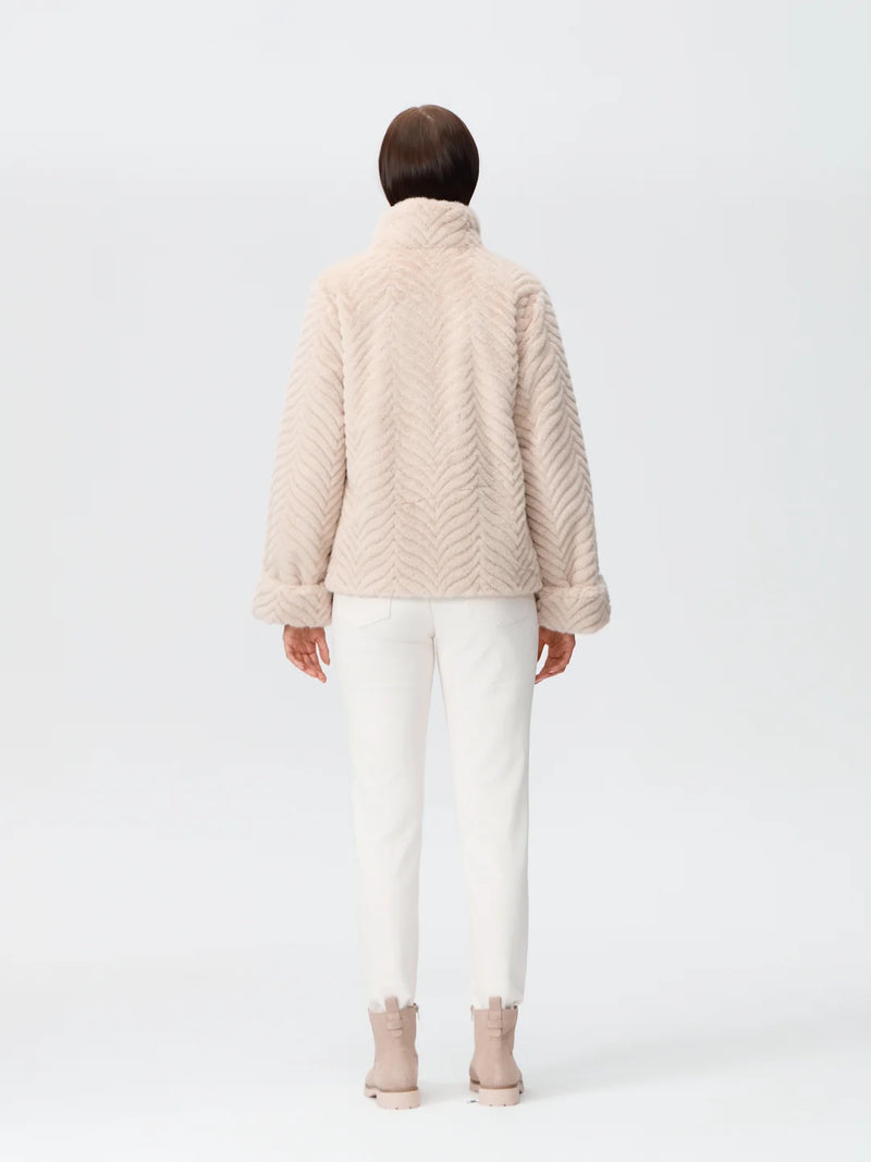 Nikki Jones Faux fur jacket Jilli Boutique 9008-614