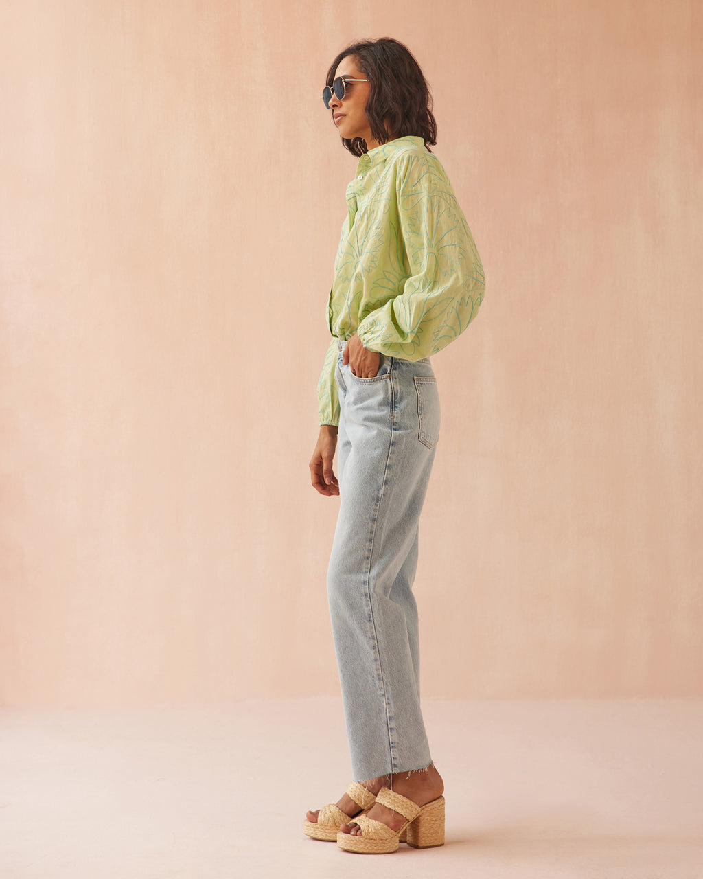 Omika Nero Blouse Laila Agave