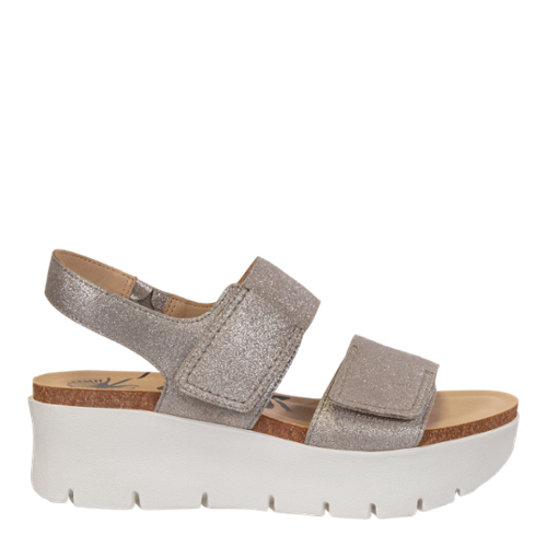 Montane in Silver by OTBT Jilli Leather  Sandal Boutique Atlanta Off The Beaten Track