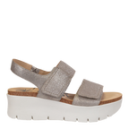 Montane in Silver by OTBT Jilli Leather  Sandal Boutique Atlanta Off The Beaten Track