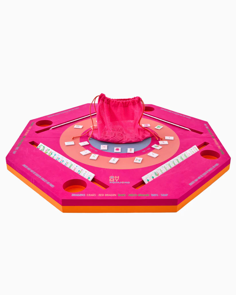 Pink Aqua Jong Pool Mat