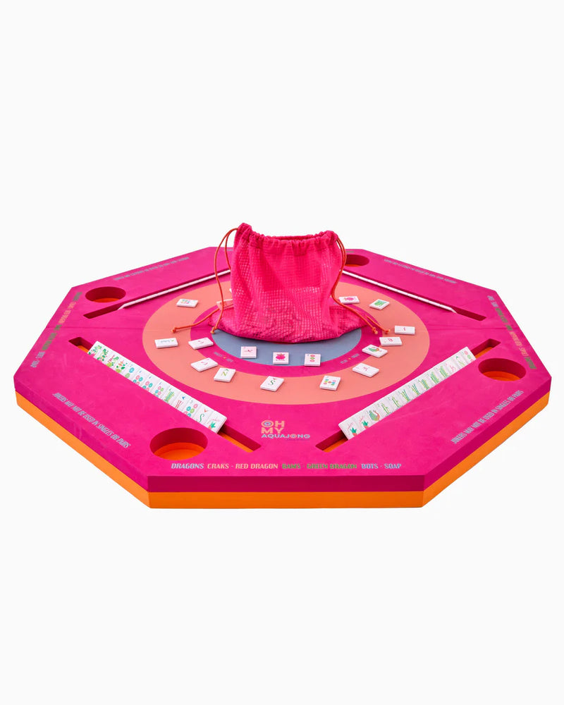 Pink Aqua Jong Pool Mat