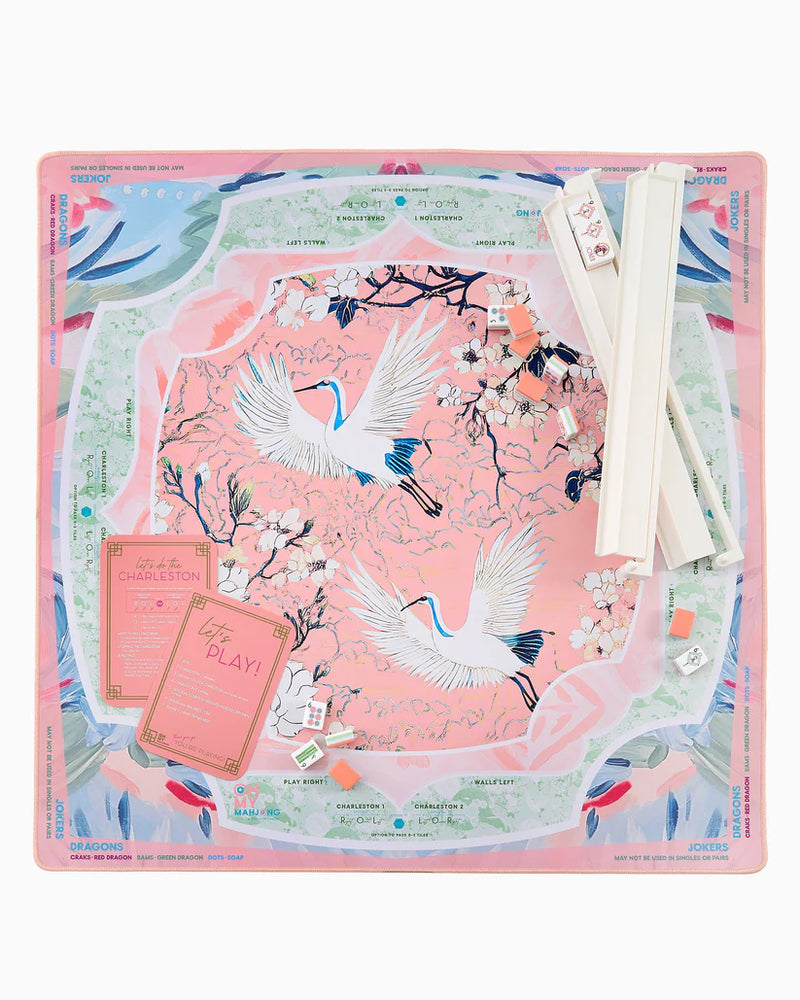 Heron Mahjong Mat in Tube