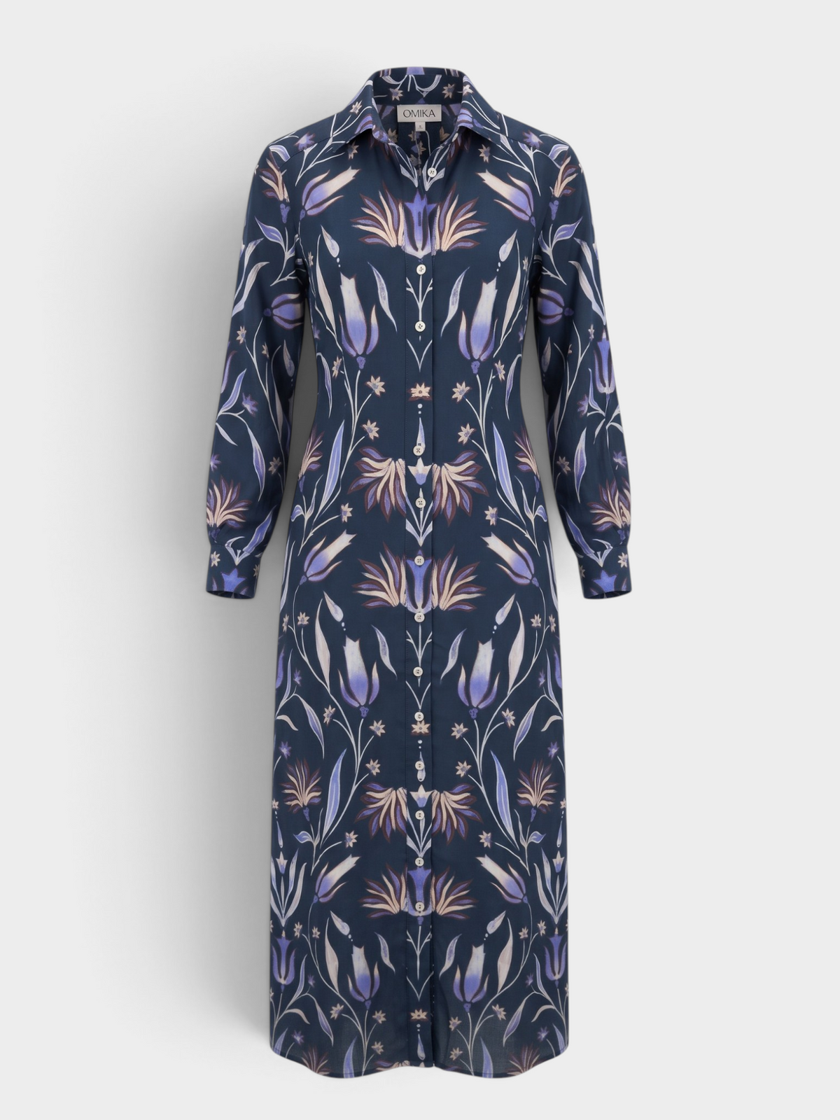 Emma Shirtdress in Demiere Borealis by Omika