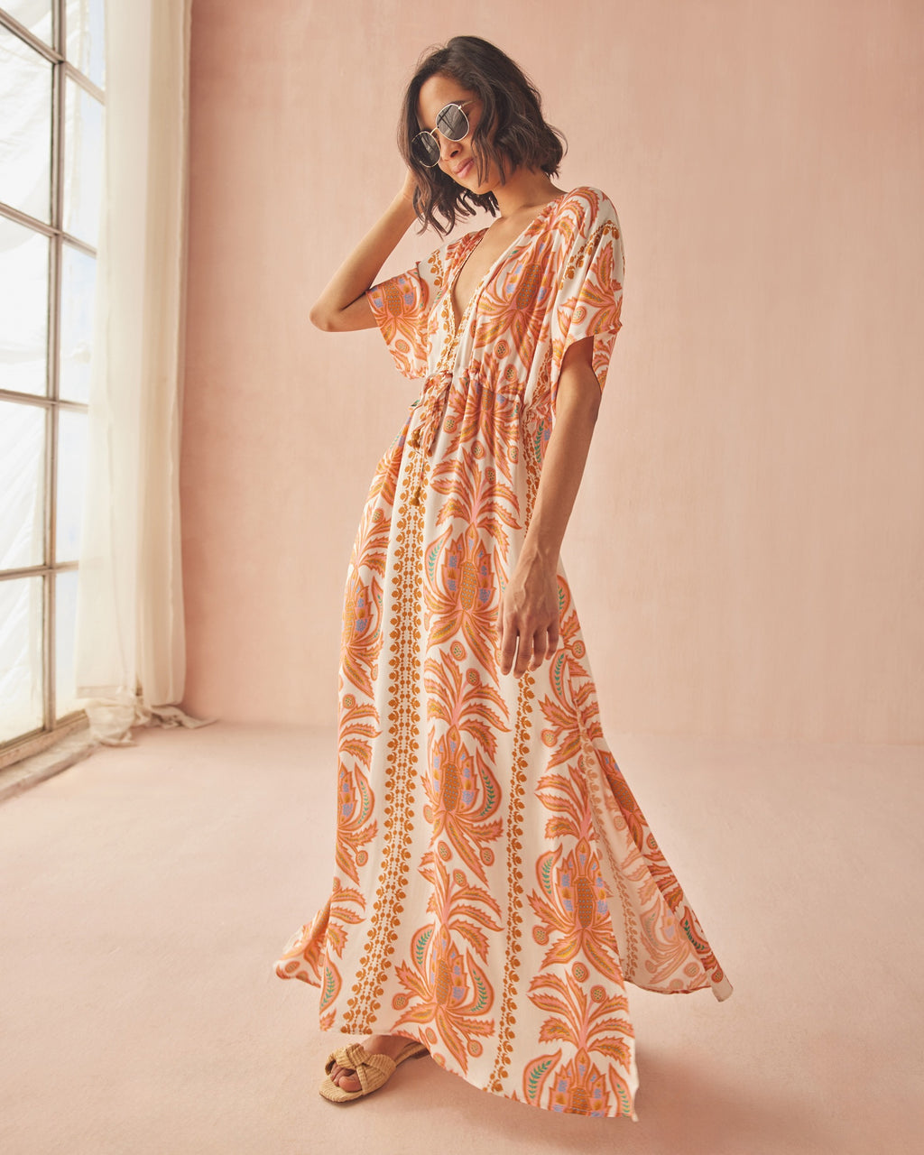 Omika Pia Caftan Zena Sunrise Jilli Boutique Maxi Dress