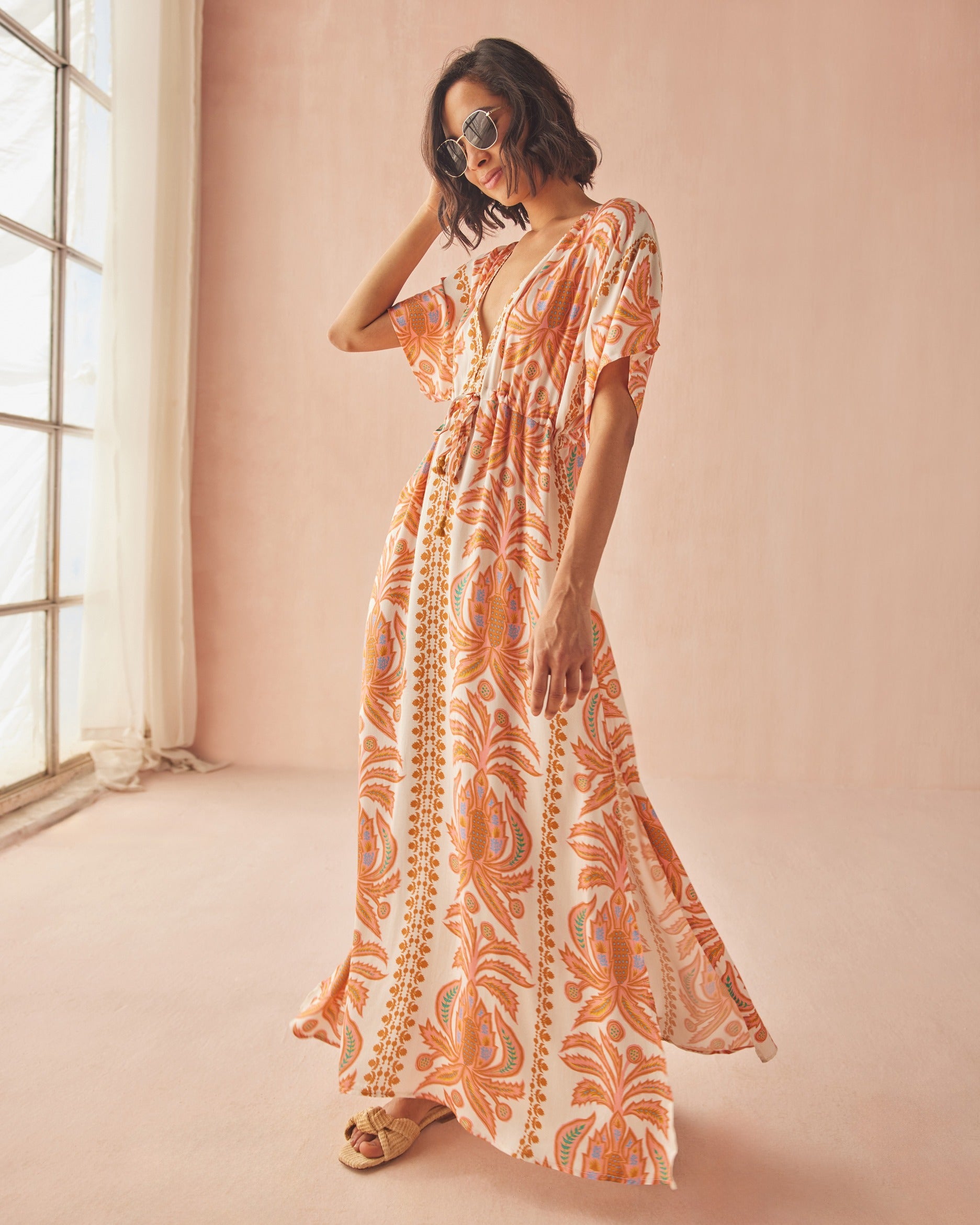 Omika Pia Caftan Zena Sunrise Jilli Boutique Maxi Dress