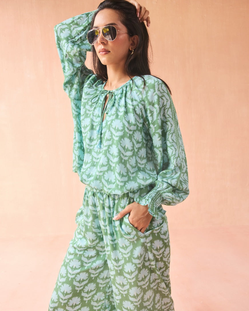 Riviera Blouse in Marlie Omika Jilli Boutique