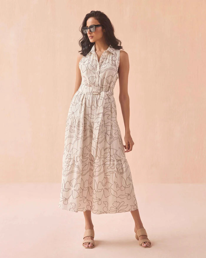 Emeline Maxi in Uma Coconut by Omika Jilli Boutique
