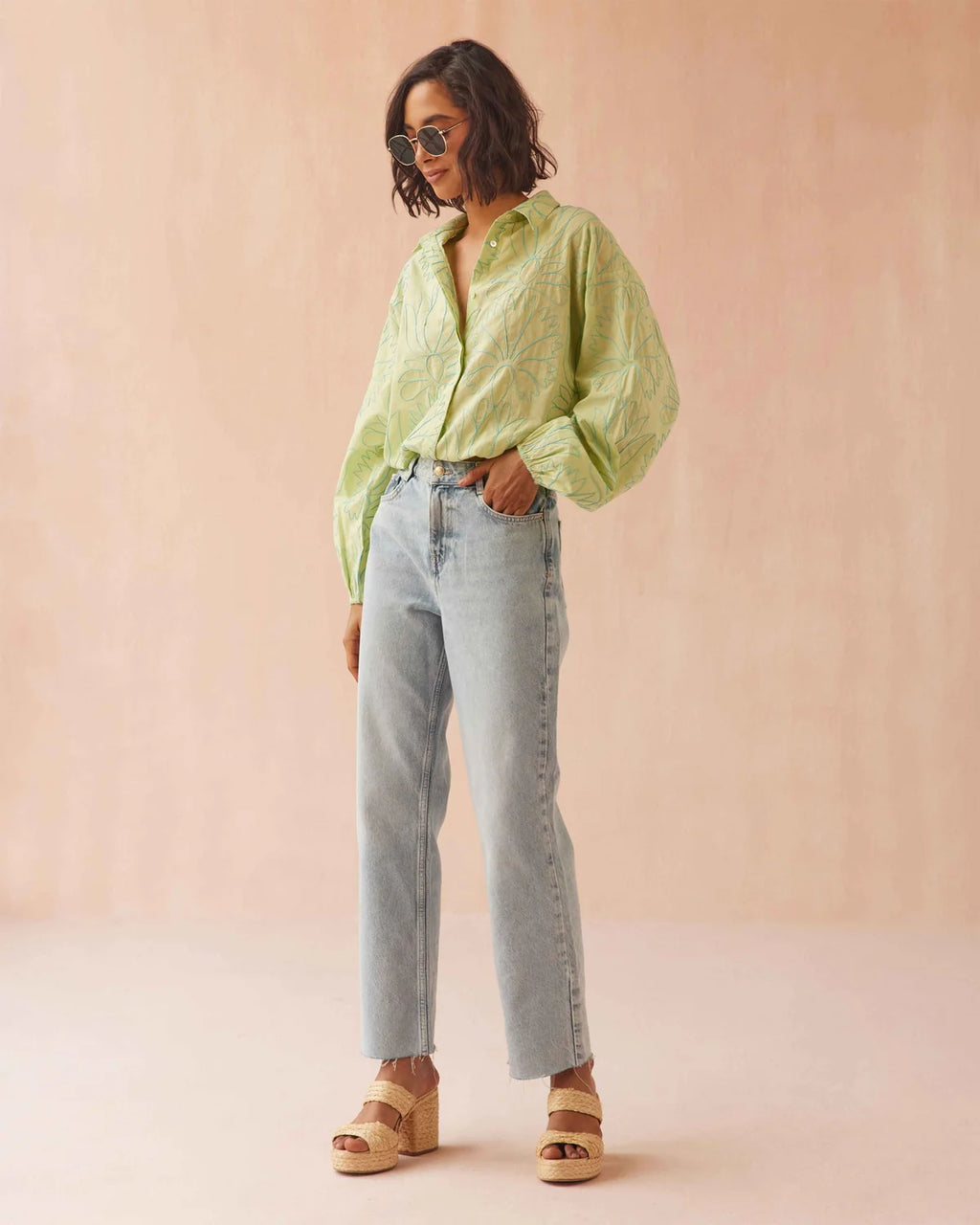 Omika Nero Blouse Jilli Boutique Top Laila Agave