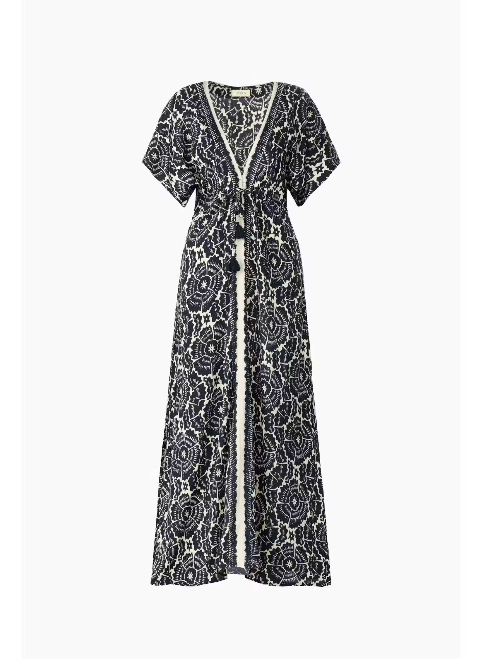 Pia Caftan Carmen Graphite Omika Jilli Boutique