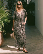 Pia Caftan Carmen Graphite Omika Jilli Boutique