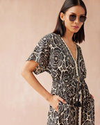 Pia Caftan Carmen Graphite Omika Jilli Boutique Dunwoody Georgia