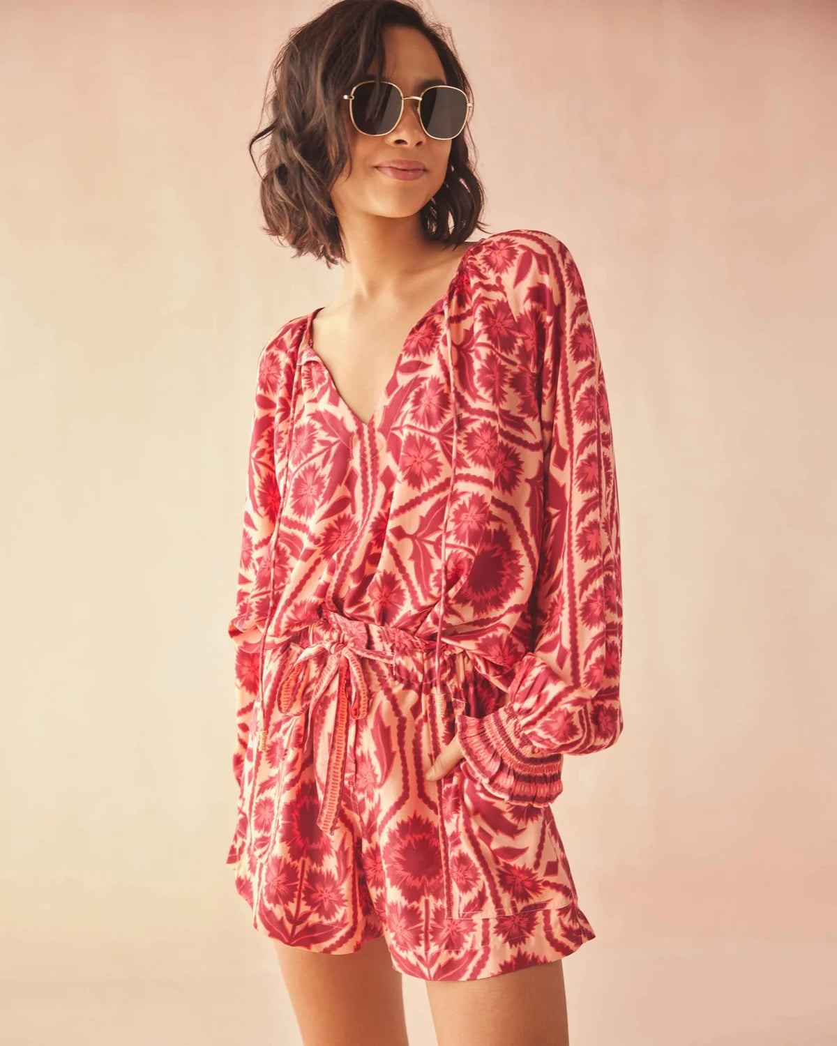 Riviera Blouse by Omika in Tessa Goji