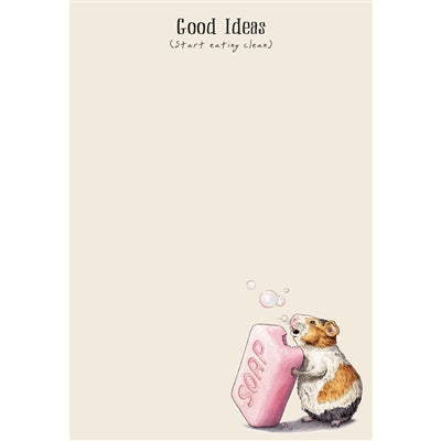 Guinea Pig Notepad Hester and Cook SKU: PF241BW Jilli