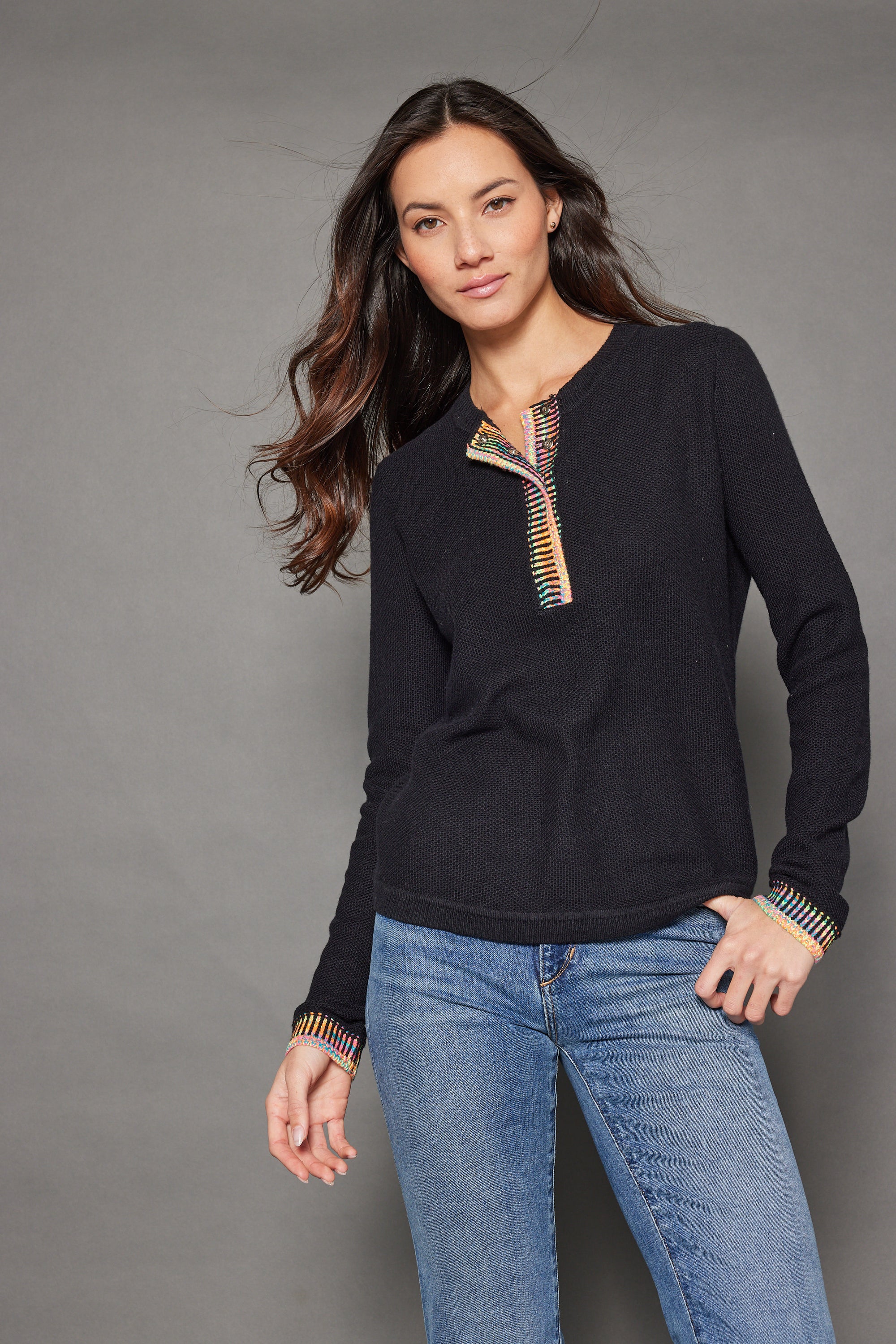 
DOUBLE TRACK HENLEY by Lisa Todd Jilli
