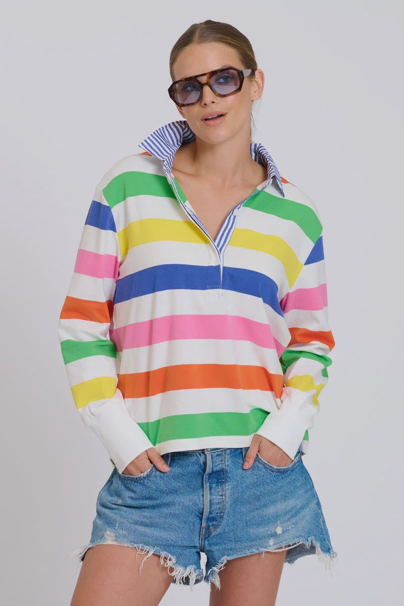 Shirty Jilli Boutique summer rugby shirt bold stripe cotton