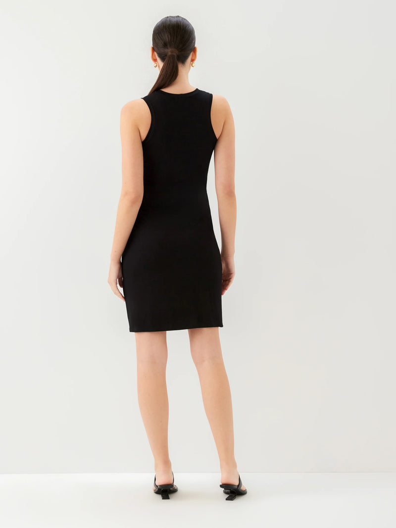 Black Side Shirred Dress Fifteen Twenty Jilli Boutique Tank