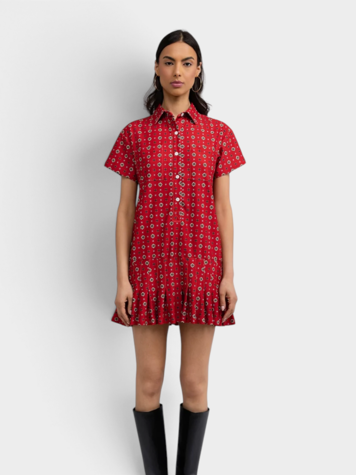 Aspen Dress Cherry Scarf Dot by Smith and Quinn