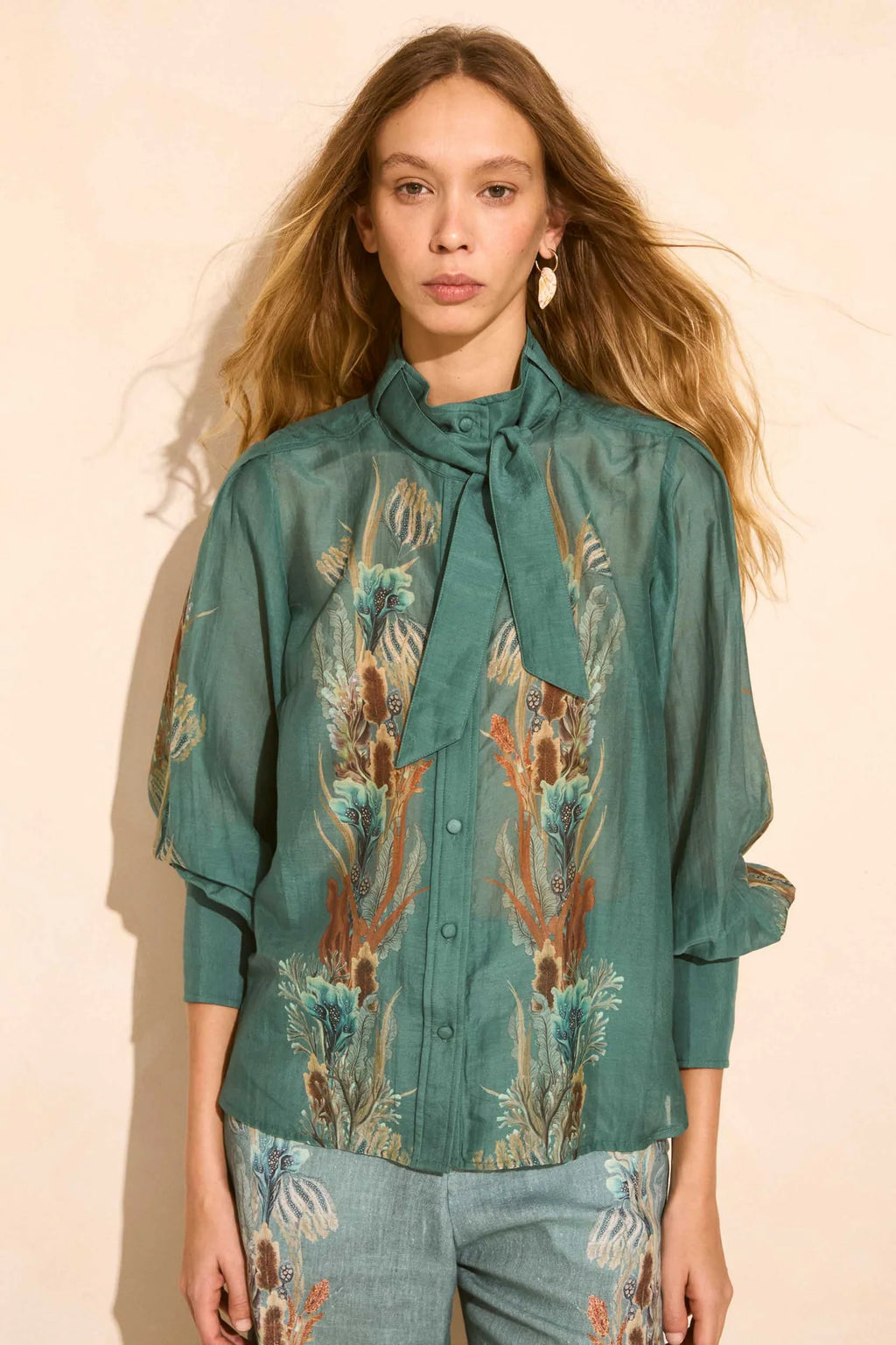 Solange Kavo Cotton Silk Shirt Jilli Boutique