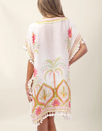 Beach Kaftan Floral Palms Jilli Boutique Spartina