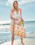 Beach Kaftan Castillo Floral Palms Jilli Boutique Spartina Atlanta