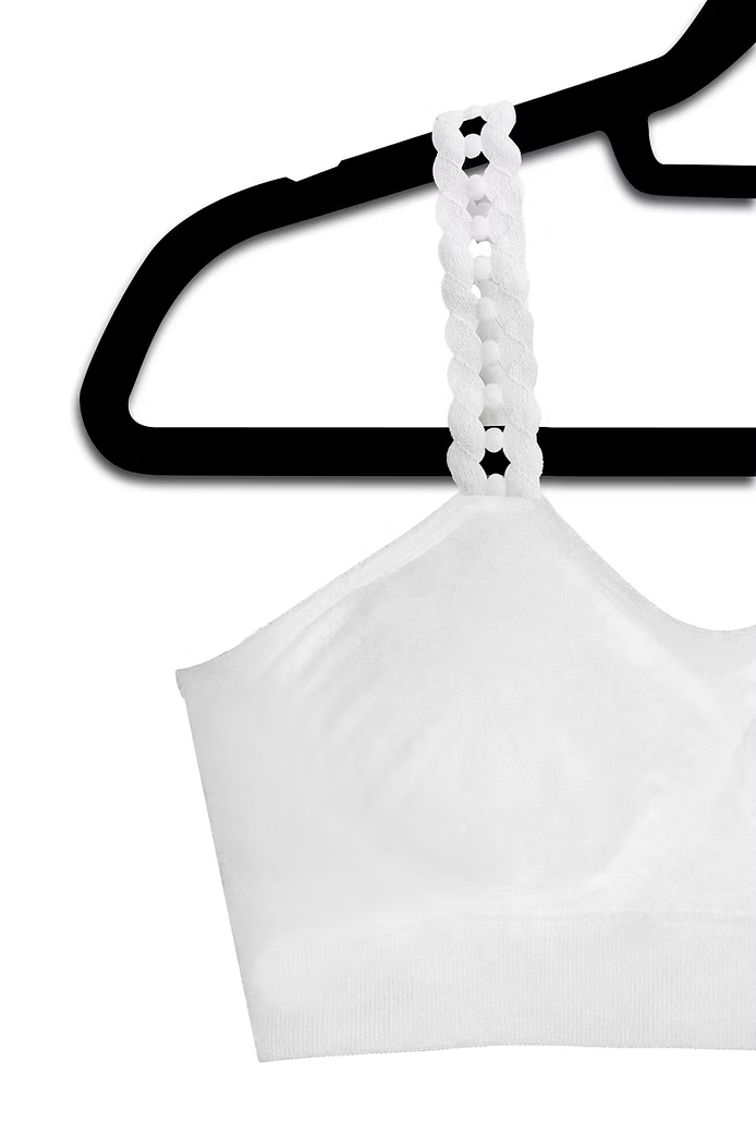 Strap its white loops bra Jilli Boutique