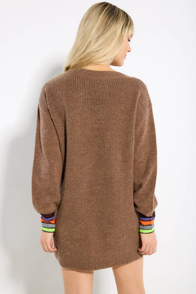 Lisa Todd Atlanta The Fling Sweater Dress Jilli Boutique Mocha